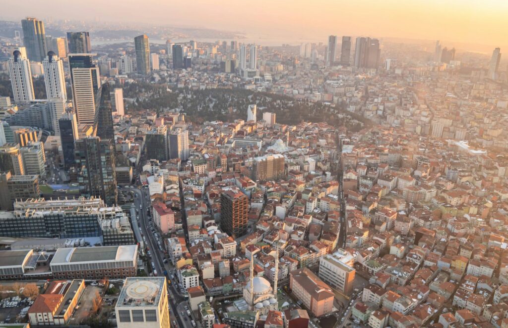 City Scape Istanbul at Sunset